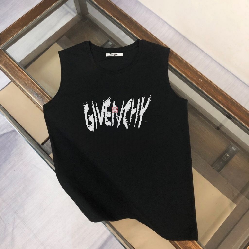 지방시 중앙 심볼 로고 나시