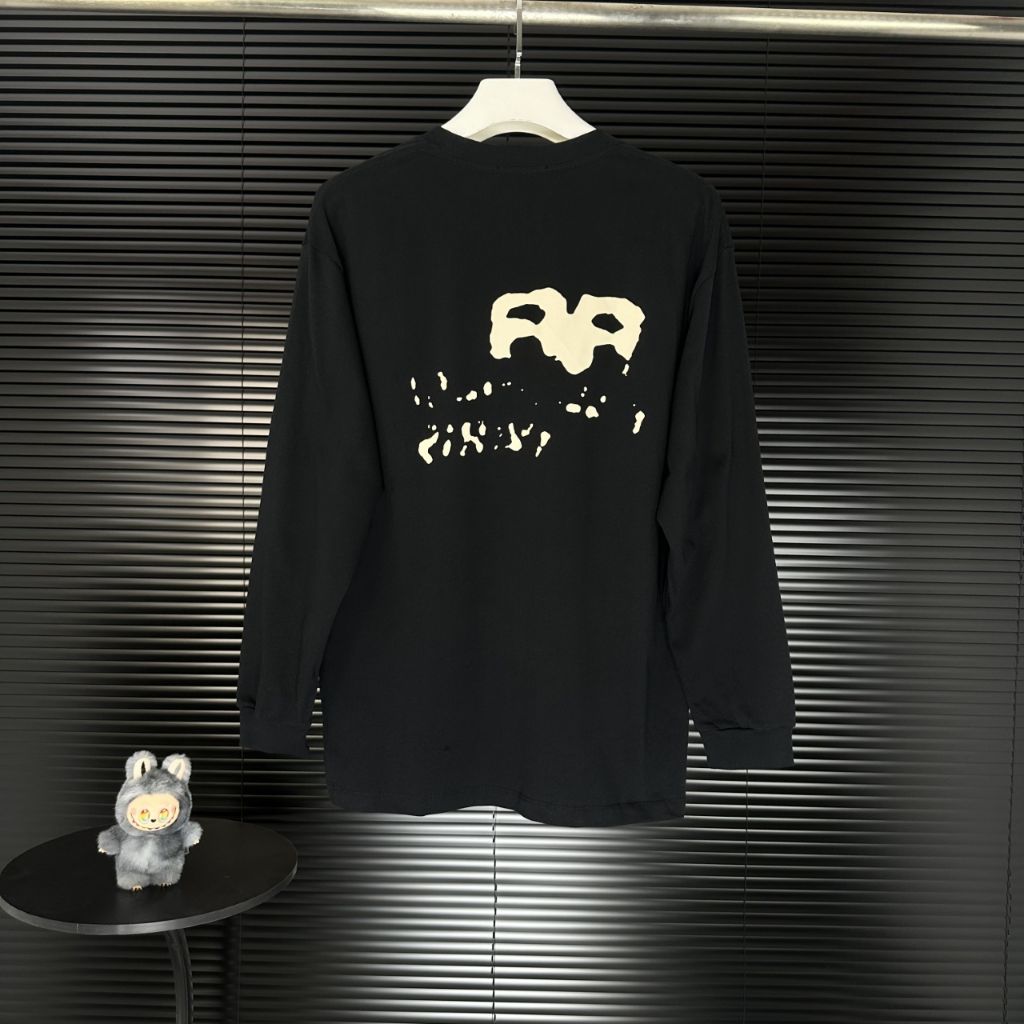 발렌시아가 핸드 드로운 BB 아이콘 긴팔티