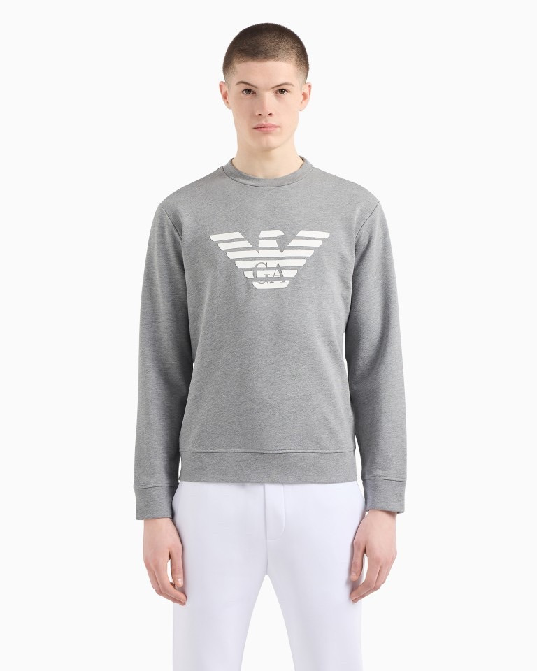 알마니 GA빅 로고 스웨트 맨투맨