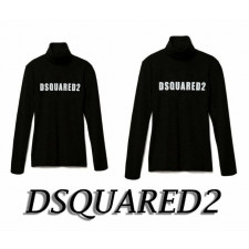 디스퀘어드2 프린팅 로고 터틀넥 니트