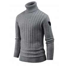 노비스 세로 줄 폴라 니트