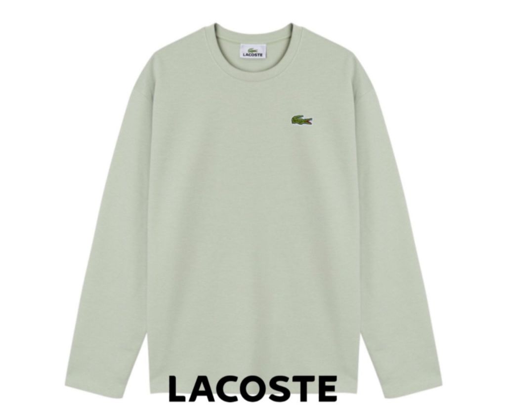 라코스테 베이직 분또 라운드 긴팔티