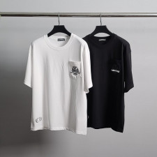 크롬하츠 실버 말굽 오버핏 반팔티