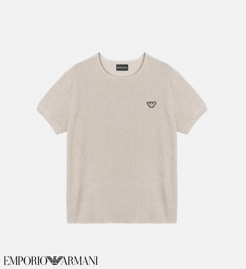 알마니 조르지오 시그닉 데끼 반팔 니트