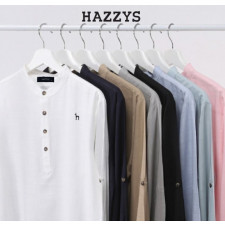 헤지스 버튼 다운 린넨 차이나 셔츠