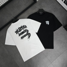 발렌시아가 드로잉 반팔티