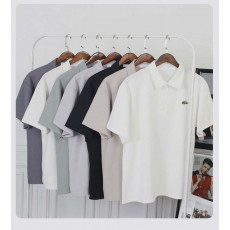 라코스테 쿨 와플 카라 반팔 니트