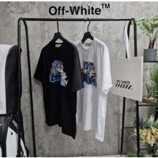 오프화이트 파이브맨 하프 반팔티