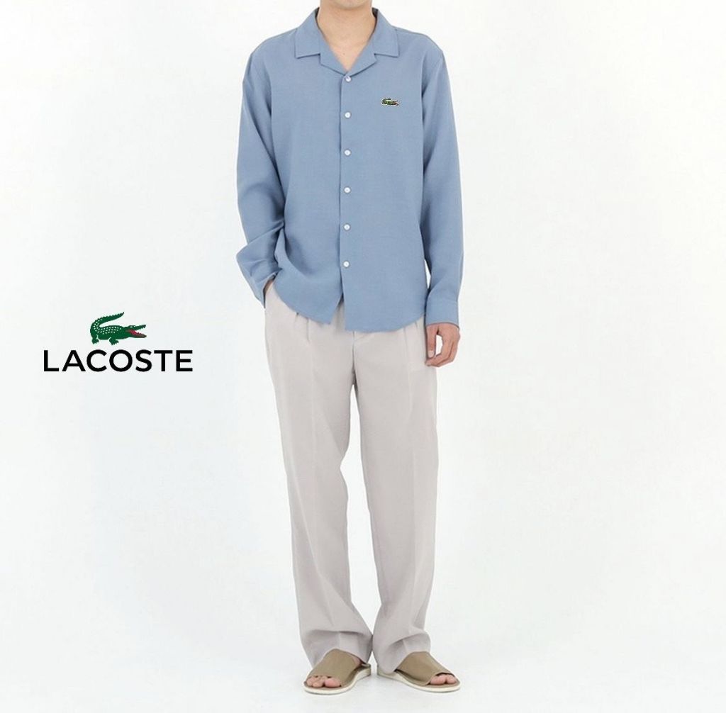 라코스테 린넨 오픈 셔츠