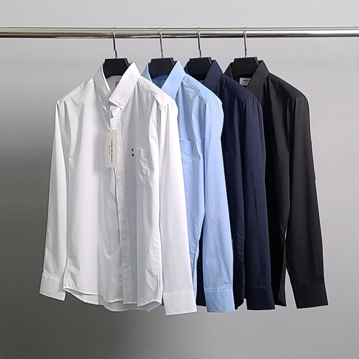 톰브라운 포켓 삼선 베이직 셔츠