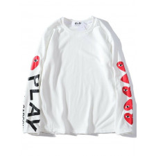 꼼데가르송 양팔 나염 슬리브 로고 긴팔티