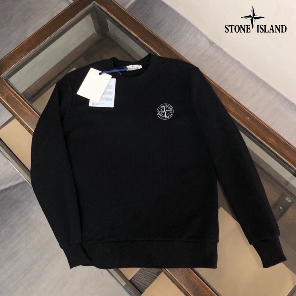 스톤아일랜드 6415 버팅 로고 라운드 맨투맨