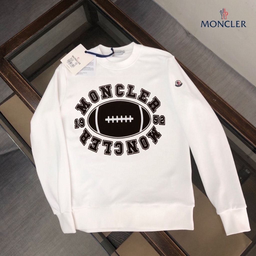 몽클레어 풋볼 모티프 라운드 맨투맨