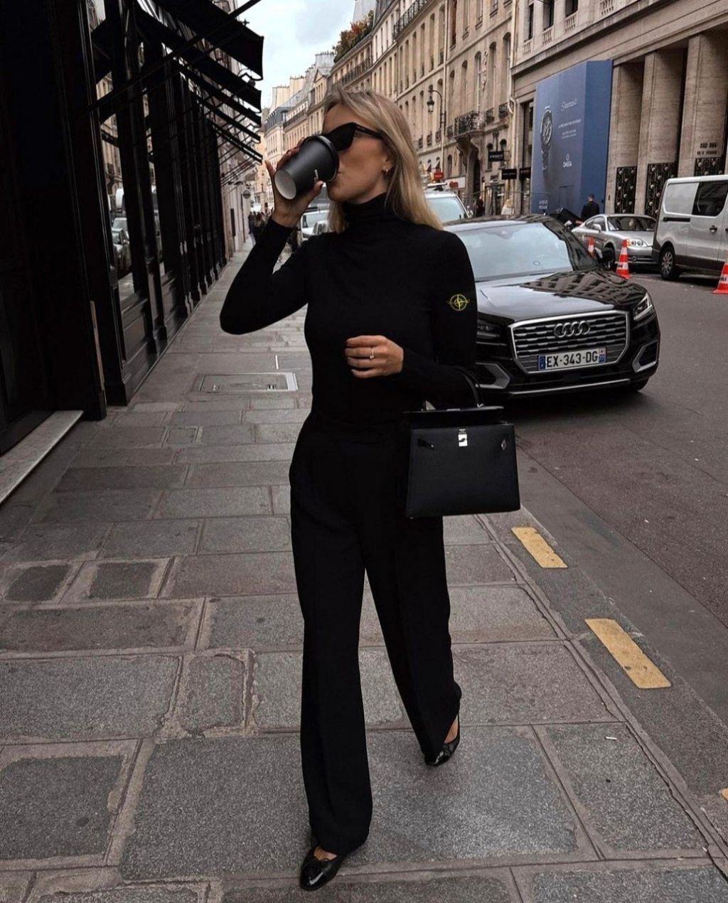 스톤아일랜드 와펜 소프트 폴라 니트