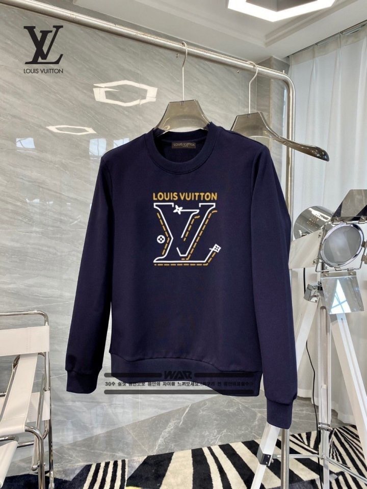 루이비통 점선 시그니쳐 패턴 로고 맨투맨