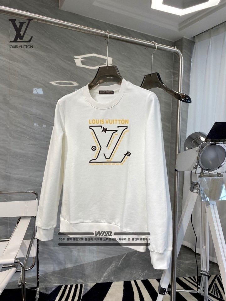 루이비통 점선 시그니쳐 패턴 로고 맨투맨