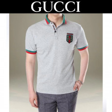 구찌 벌 방패 반팔 카라티