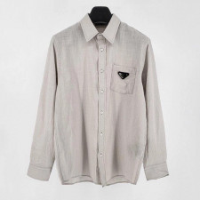 프라다 플레이트 린넨 셔츠