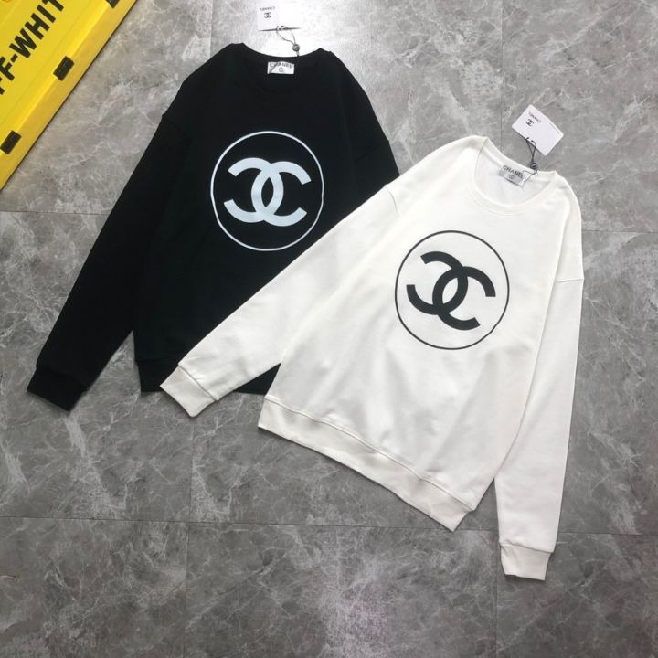 샤넬 원형 컬러 빅로고 맨투맨
