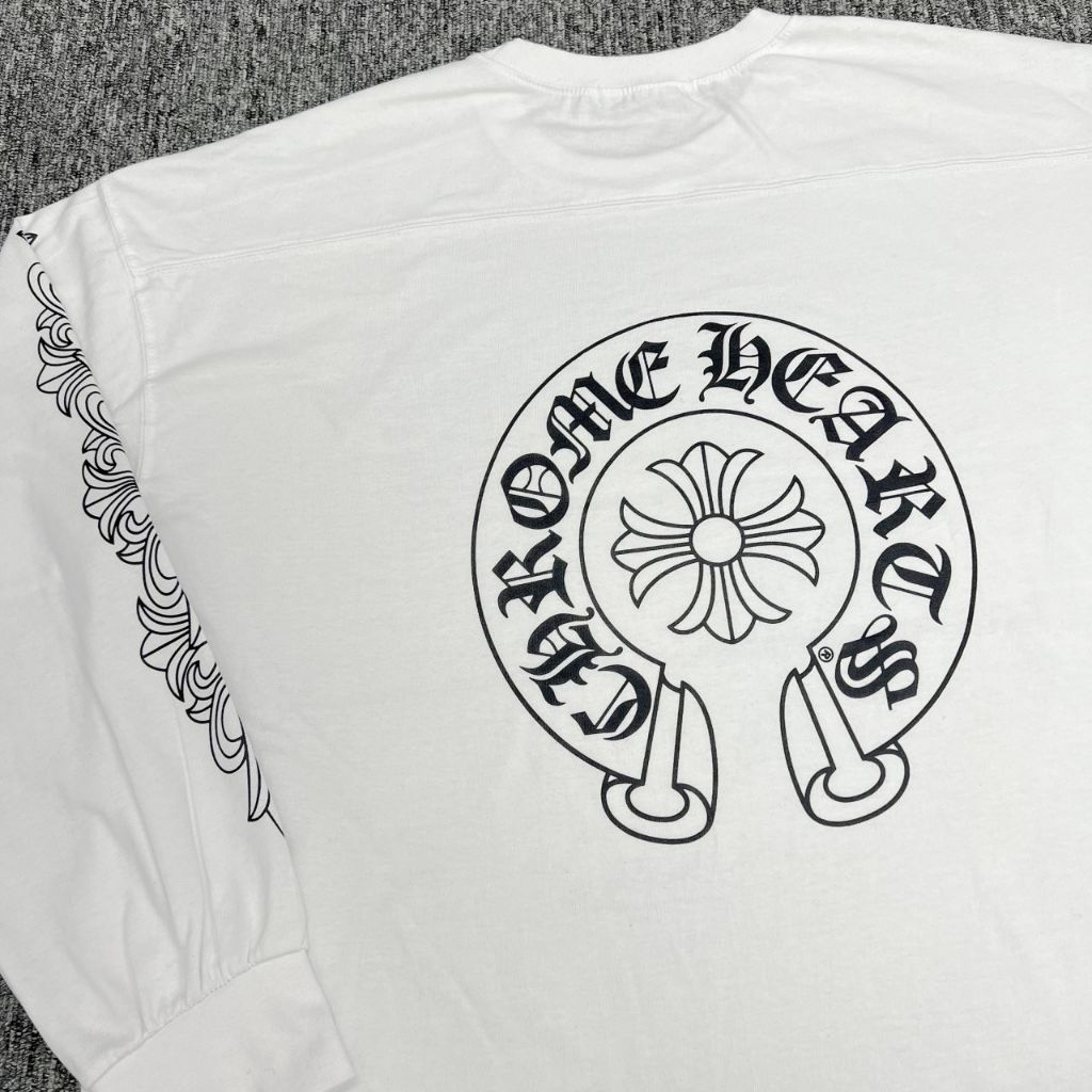 크롬하츠 홀스슈 로고 슬라브 긴팔티