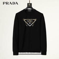 프라다 사슬 고길 패턴 삼각 로고 맨투맨