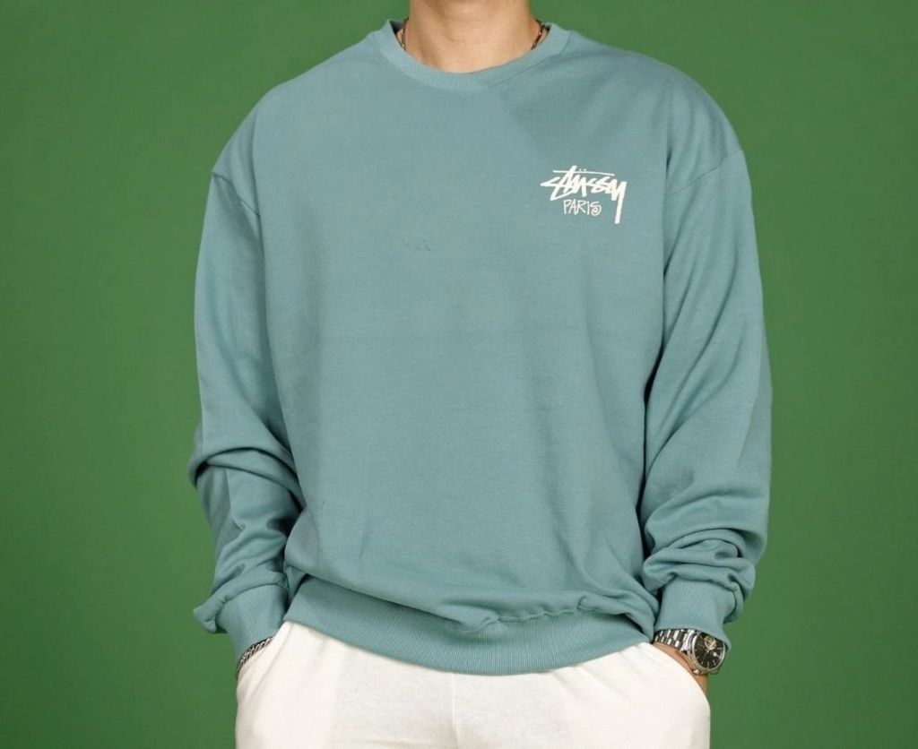 스투시 파리 로고 맨투맨