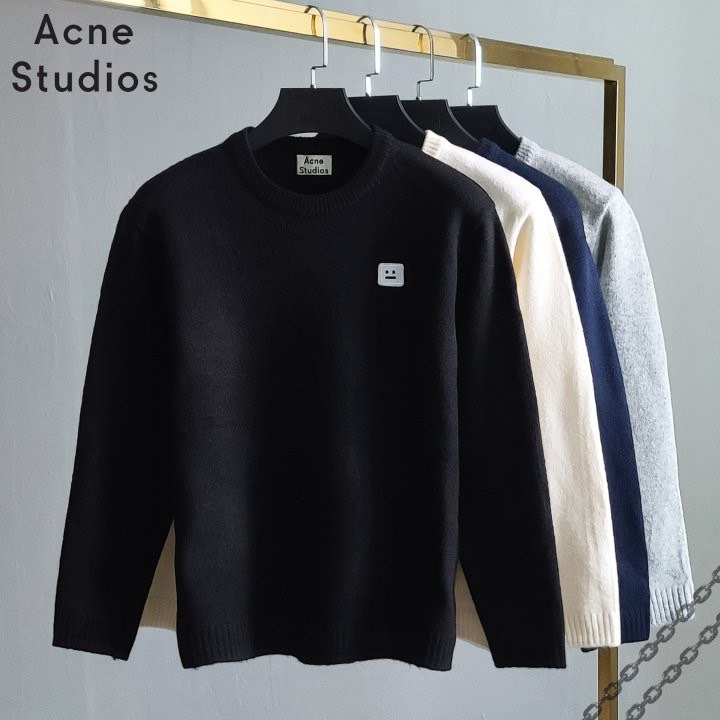 아크네 스마일 패치 베이직 니트