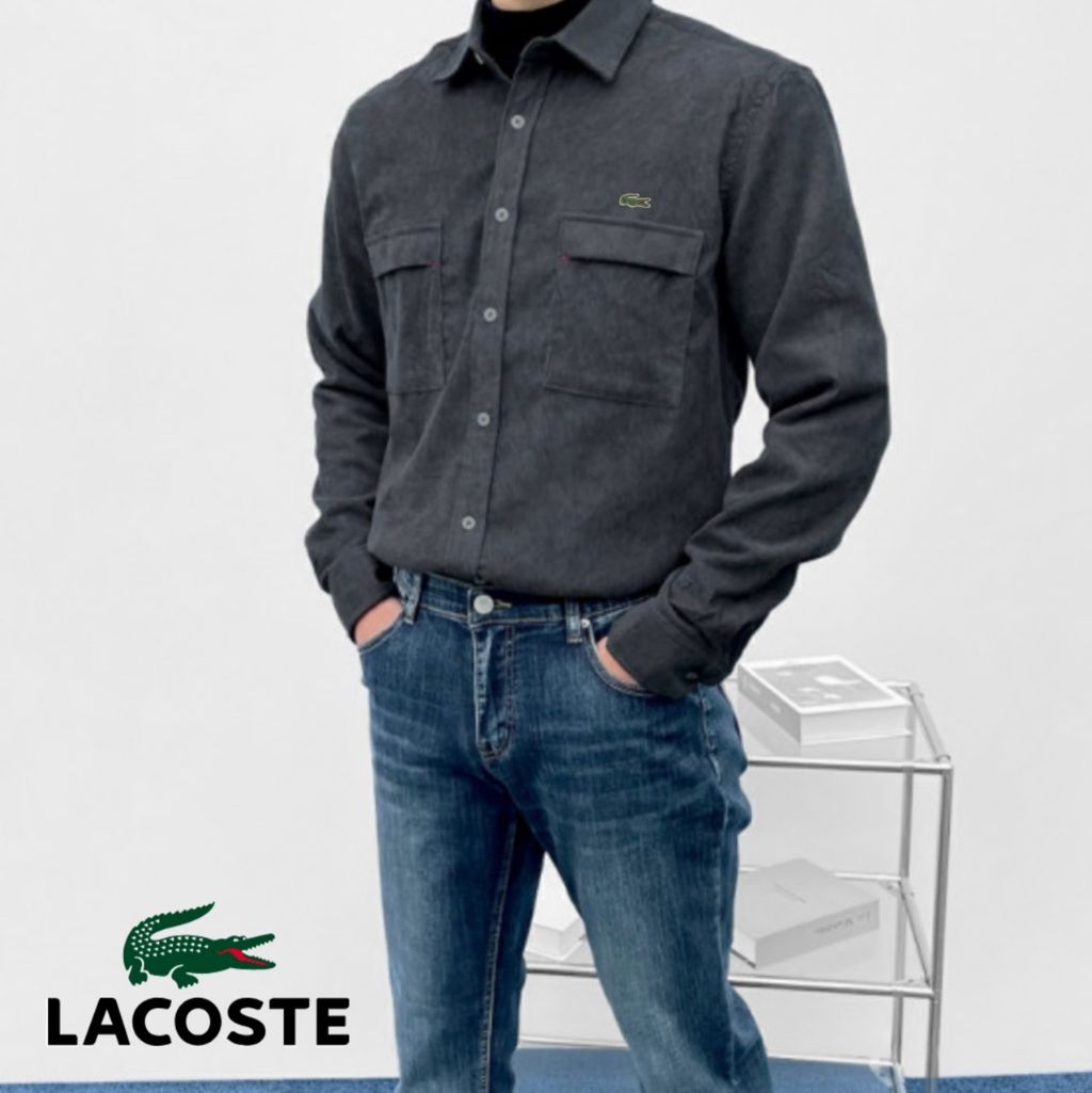 라코스테 투포켓 골덴 셔츠