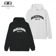 발렌시아가 1917 리버스 로고 후드티