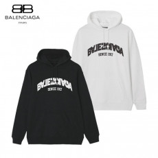 발렌시아가 1917 리버스 로고 후드티