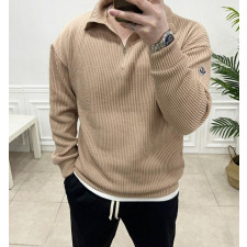 몽클레어 골지 하프넥 반집업