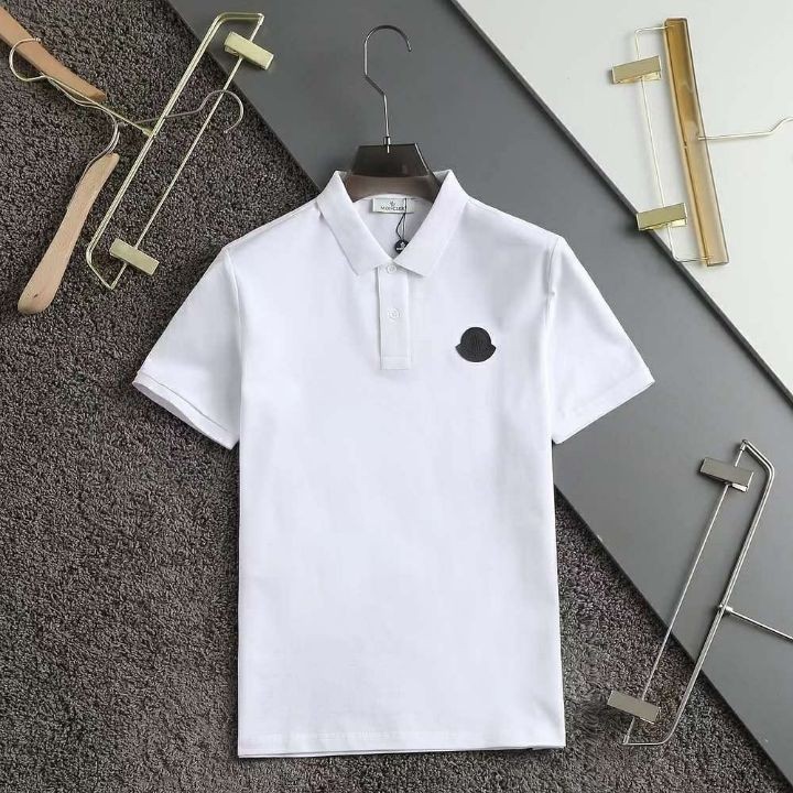 몽클레어 가슴 검정 패치 PK 반팔 카라티