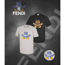 펜디 모자 로고 실켓 반팔티