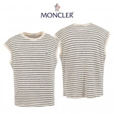 몽클레어 라운드 스트라이프 니트 베스트 조끼