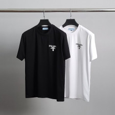 프라다 엠보 로고 라운드 반팔티