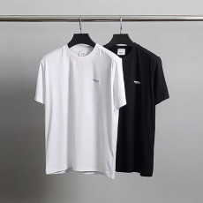 버버리 블루 엠보 로고 라운드 반팔티