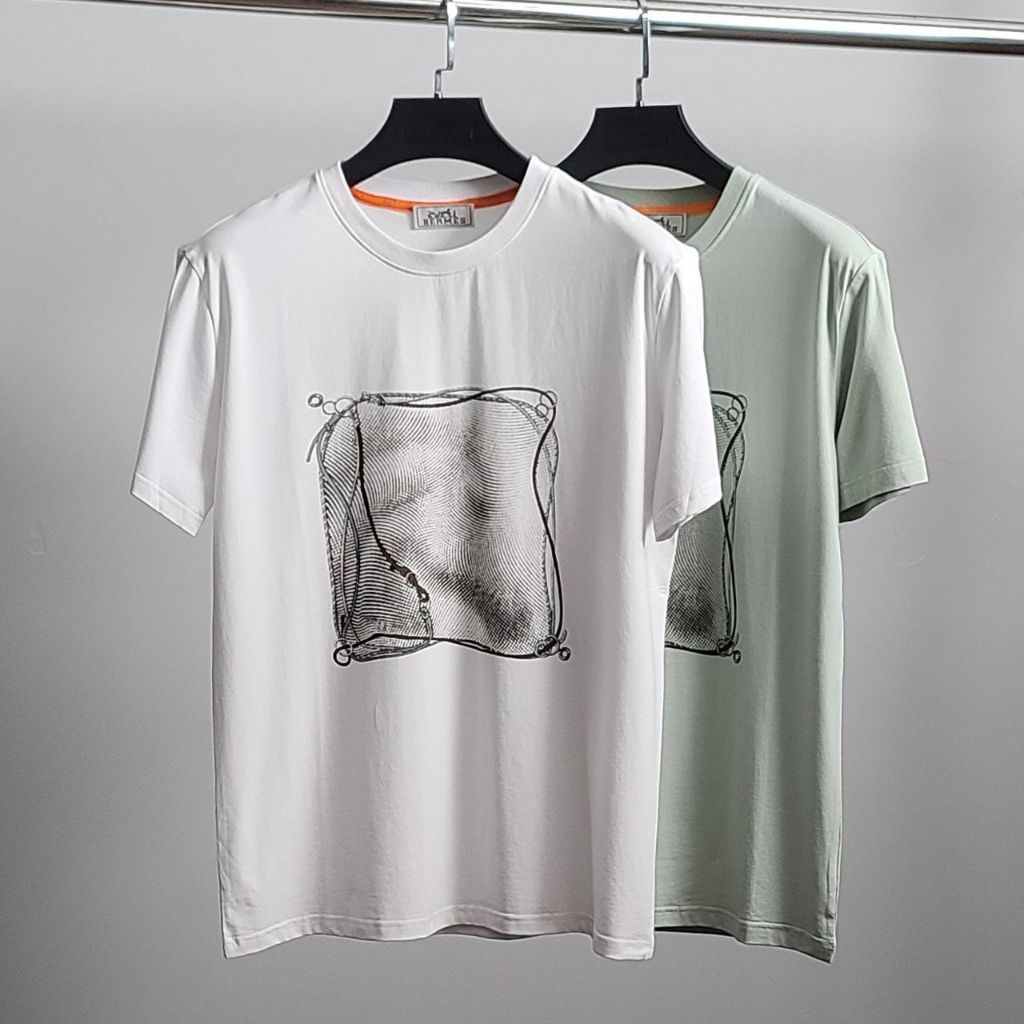 에르메스 체인 라운드 반팔티