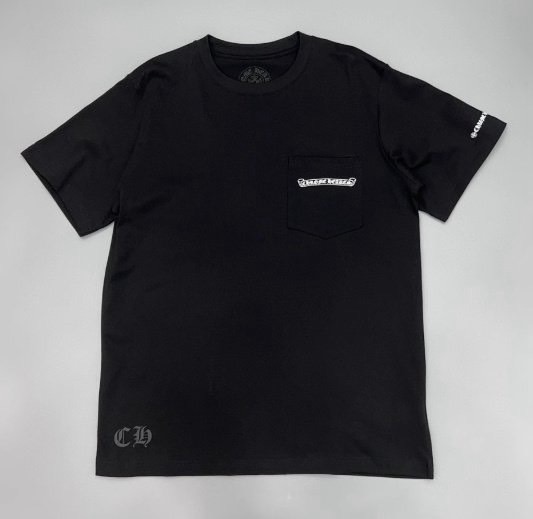 크롬하츠 스크롤 로고 반팔티