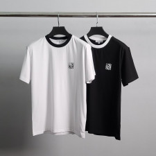 로에베 라인 라운드 실켓 반팔티