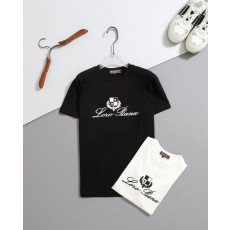 로로피아나 엠보 레터링 라운드 반팔티