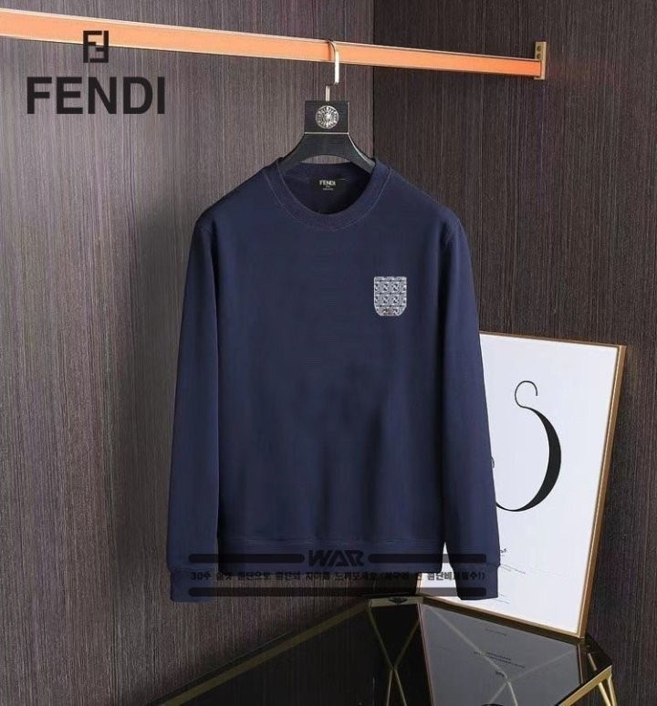 펜디 페이크 포켓 무늬 맨투맨