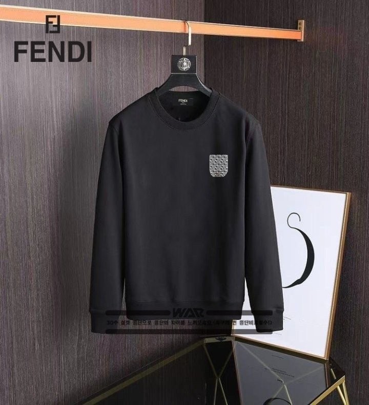 펜디 페이크 포켓 무늬 맨투맨