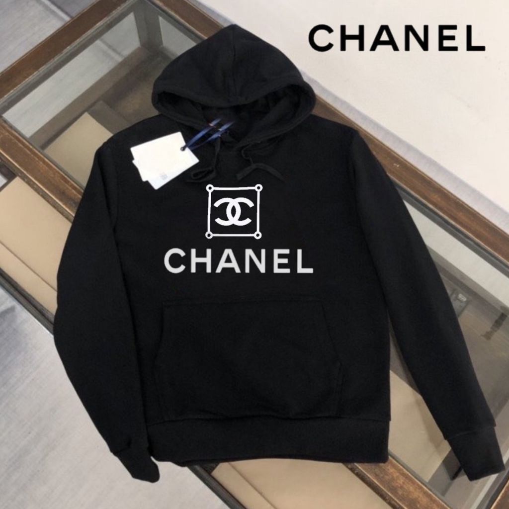 샤넬 스퀘어 빅로고 후드티