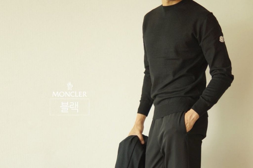 몽클레어 캐시 라운드 니트