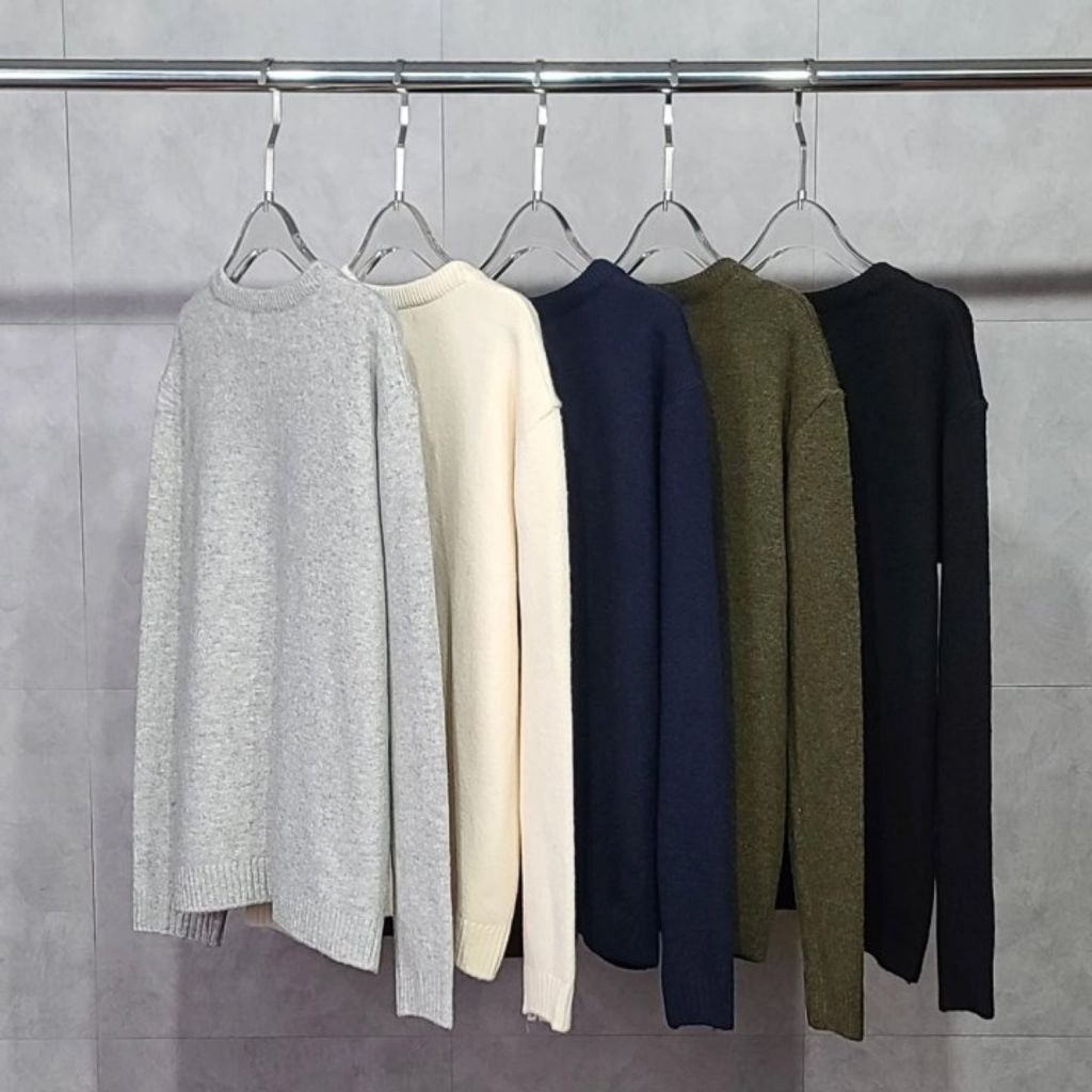 꼼데가르송 블랙 와펜 베이직 니트