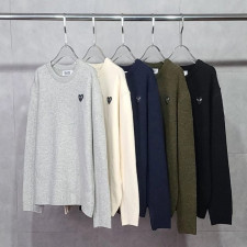 꼼데가르송 블랙 와펜 베이직 니트