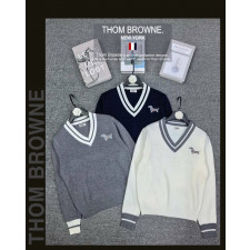 톰브라운 여성 3503 헥터 브이넥 니트