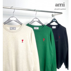 아미 스몰 하트 캐시라이크 니트