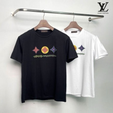 루이비통 시그니쳐 플라워 로고 라운드 반팔티