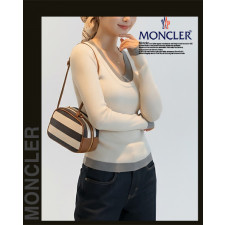 몽클레어 여성 3500 U&V 넥 골지 니트